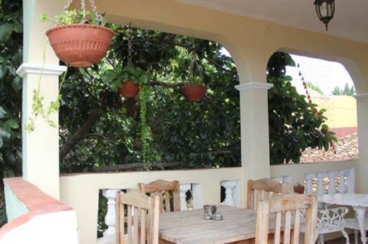 'Terrace-dining room' Casas particulares are an alternative to hotels in Cuba.